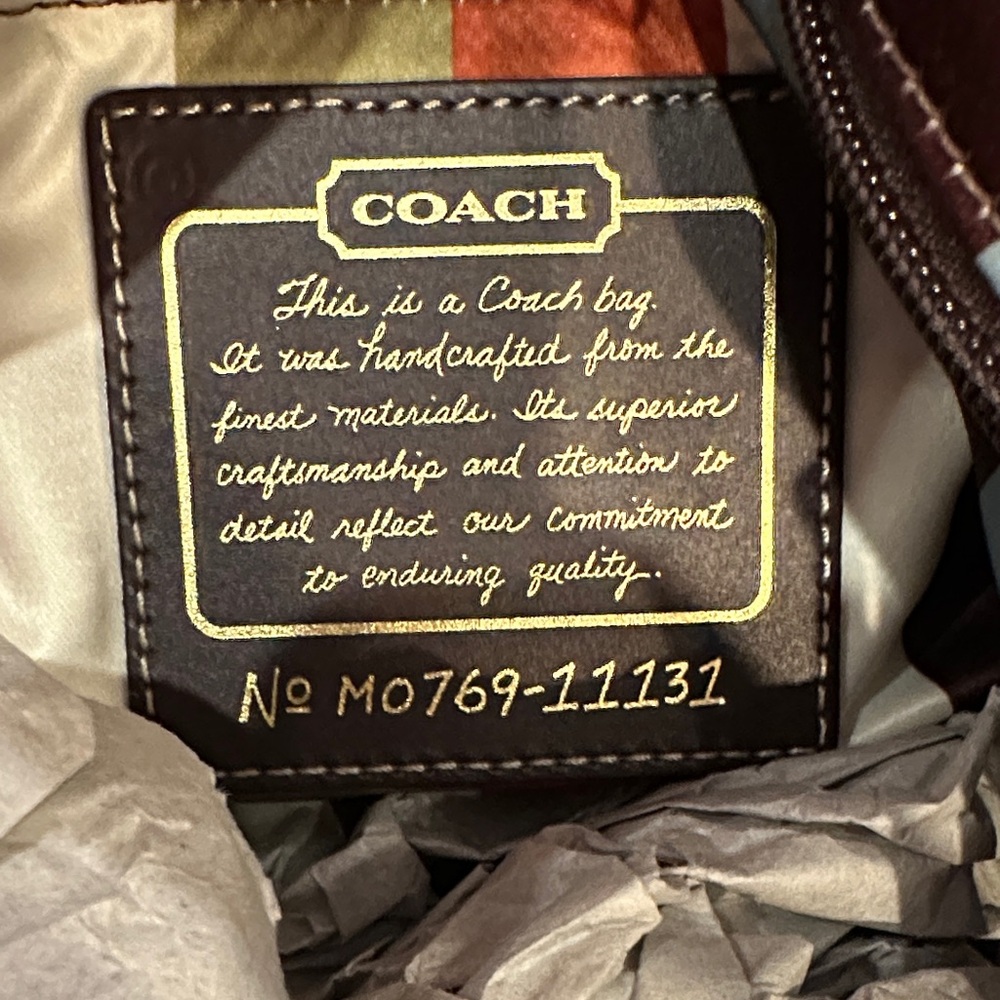 Coach 65th anniversary vintage legacy collection large GiGi handbag. NWT - Picture 7 of 12